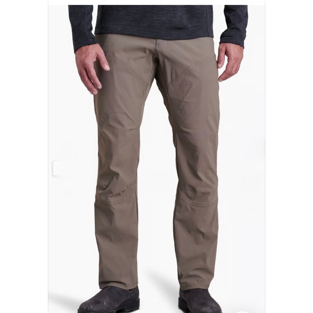 KUHL Men's Renegade Pant Nylon Stretch Outdoor Water-Resist UPF Khaki, 34X32